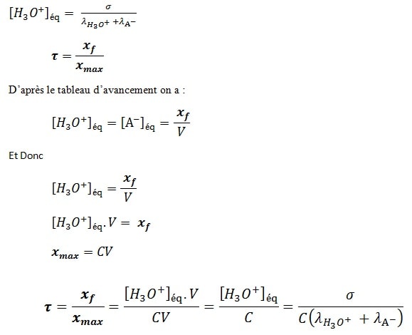 Le taux d'avancement
Calcul et Formule