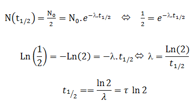 calculer le demi temps