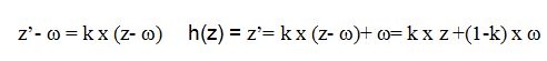 Ecriture complexe d'une homothétie